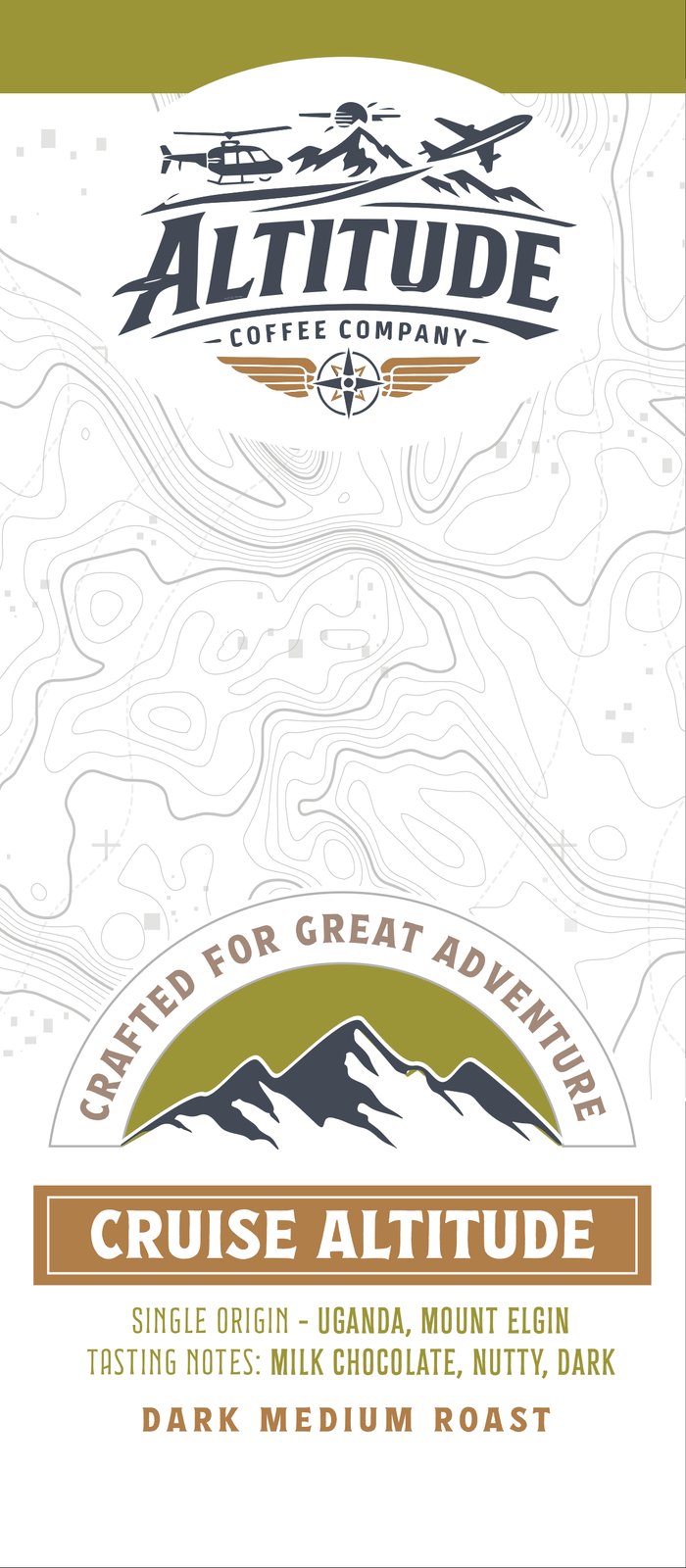 Cruise Altitude coffee label